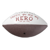 Cute papa je bent mijn Hero Vader Dag Foto American Football (Gedraaid 270)
