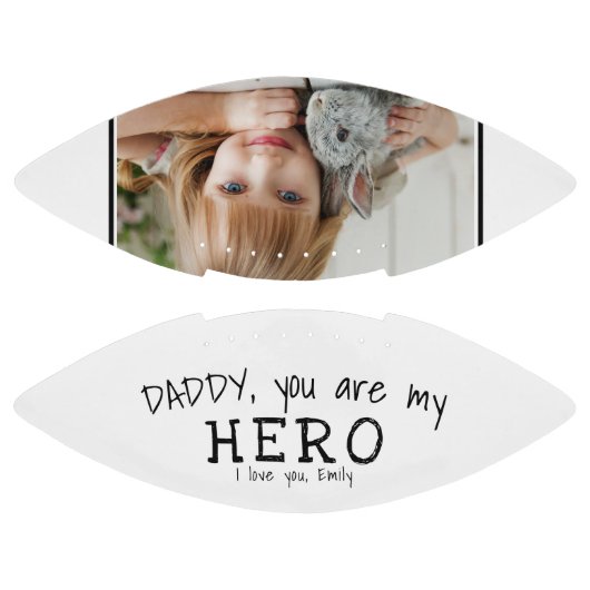 Cute papa je bent mijn Hero Vader Dag Foto American Football (Panelen)