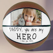 Cute papa je bent mijn Hero Vader Dag Foto Basketbal