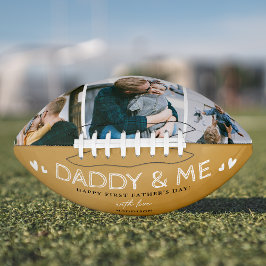 Cute 'Papa & Me' Foto Collage 1st Vaderdag American Football