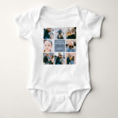 Cute 'Papa & Me' Foto Collage 1st Vaderdag B Romper (Voorkant)