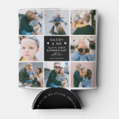Cute 'Papa & Me' Foto Collage 1st Vaderdag Blikjeskoeler (Voorkant)
