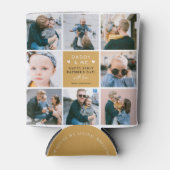 Cute 'Papa & Me' Foto Collage 1st Vaderdag Blikjeskoeler (Voorkant)