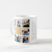 Cute 'Papa & Me' Foto Collage 1st Vaderdag Koffiemok (Voorkant links)