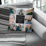 Cute 'Papa & Me' Foto Collage 1st Vaderdag Kussen<br><div class="desc">Creëer je eigen 'Papa en ik' Keepomwille Foto Pillow. Het ontwerp bevat 8 trendy insta square afbeeldingen van je keuze, de leuke tekst 'Dad & Me' met twee kleine harten - Happy First Vaderdag! een 'met liefde' in elegant calligrafiescript en de naam waarvan het afkomstig is. Een mooi Vaderdag cadeau...</div>