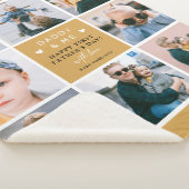 Cute 'Papa & Me' Foto Collage 1st Vaderdag S Sherpa Deken (3/4)