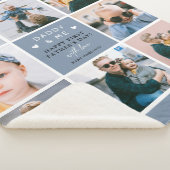 Cute 'Papa & Me' Foto Collage 1st Vaderdag Sherpa Deken (3/4)