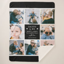 Cute 'Papa & Me' Foto Collage 1st Vaderdag