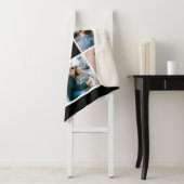 Cute 'Papa & Me' Foto Collage 1st Vaderdag Sherpa Deken (In situ)