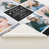 Cute 'Papa & Me' Foto Collage 1st Vaderdag Sherpa Deken (3/4)