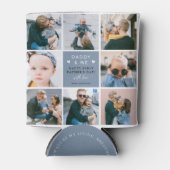 Cute 'Papa & Me' Foto Collage 1st Vader's Blikjeskoeler (Voorkant)