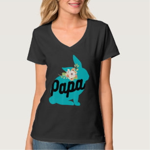 Cute Papa Rabbit Bunny Baby Design voor zwangersch T-shirt