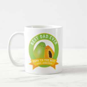 Cute Papa Ya de beste grappige fruitpun voor papa Koffiemok
