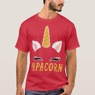 Cute Papacorn Unicorn Baby voor Zwangerschap G T-shirt