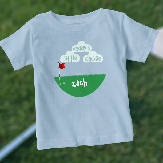 Cute Papa's kleine Caddie Junior Golfer