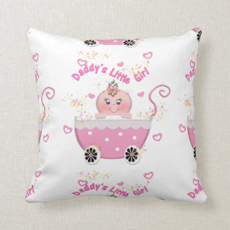 Cute Papa's kleine meisje Baby Buggy Sierkussen