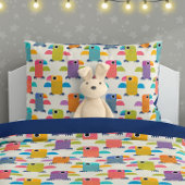 Cute papegaai patroon op Crème Kussensloop