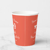 Cute paper cups voor feest van de huisopwarming papieren bekers (Rechts)