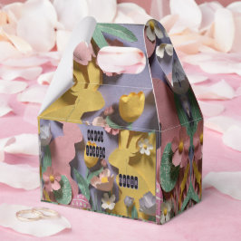 Cute Paper Cut Bunny Easter Party Gift Box Bedankdoosjes