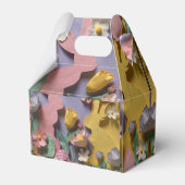 Cute Paper Cut Bunny Easter Party Gift Box Bedankdoosjes (Achterkant)