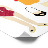 Cute Paper Mode Art Print Poster (Hoek)