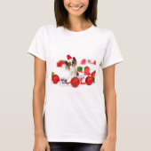 Cute Papillon Dog kerstkerstkerstkerstkerstkerstke T-shirt (Voorkant)