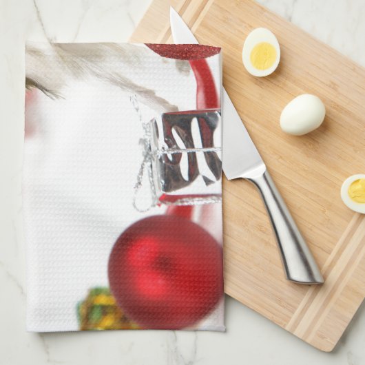 Cute Papillon Dog kerstkerstkerstkerstkerstkerstke Theedoek (Quarter Fold)