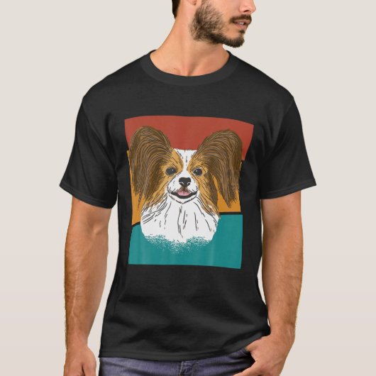 Cute Papillon Dog T-shirt (Voorkant)