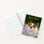 Cute Papillon Spaniel Head Foto-Hondenliefhebbers  Notitieboek (Binnen)