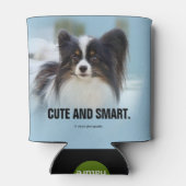 Cute Papillon Speelgoed Spaniel Dog aan de Dock Blikjeskoeler (Achterkant)