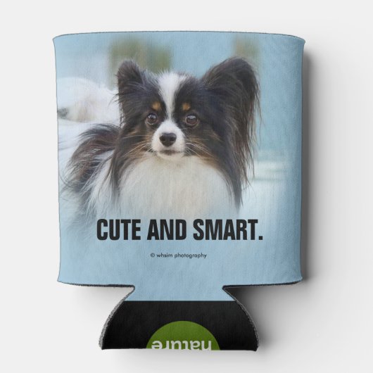 Cute Papillon Speelgoed Spaniel Dog aan de Dock Blikjeskoeler (Achterkant)