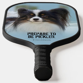 Cute Papillon Speelgoed Spaniel Dog aan de Dock Pickleball Paddle