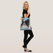 Cute Papillon Speelgoed Spaniel Dog aan de Dock Tote Bag (Op model)