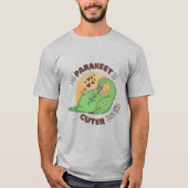 Cute Parakeet Bird Animal T-shirt (Voorkant)