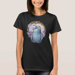 Cute Parakeet Budgie Bird Crown Pet Birds T-shirt
