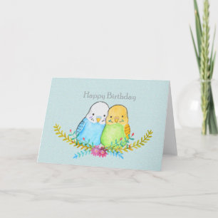 Cute Paraket, cadeau voor gezelschapsvogels  Kaart