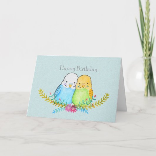 Cute Paraket, cadeau voor gezelschapsvogels  Kaart (Voorkant)