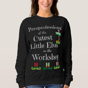 Cute Paraprofessional-leraar kerst-Elves Trui