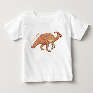 Cute parasaurolophus dinosaur cartoon