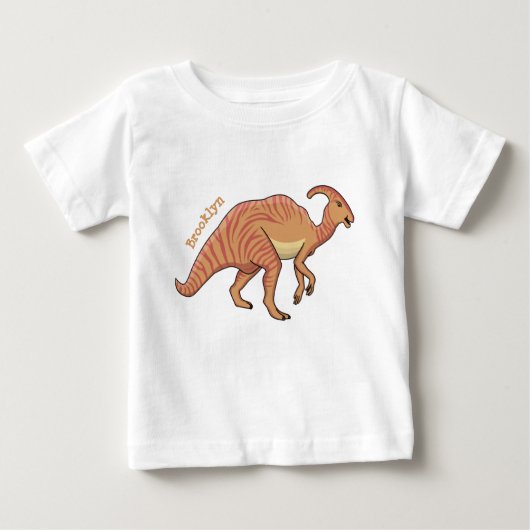 Cute parasaurolophus dinosaur cartoon (Voorkant)