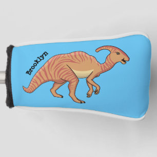 Cute parasaurolophus dinosaur cartoon golfheadcover