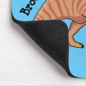 Cute parasaurolophus dinosaur cartoon muismat (Hoek)