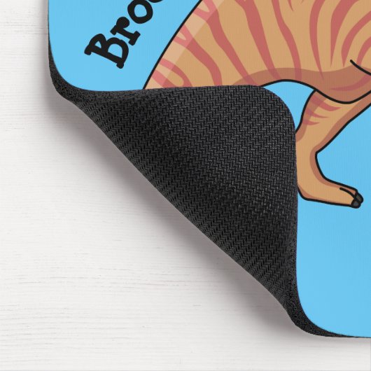 Cute parasaurolophus dinosaur cartoon muismat (Hoek)