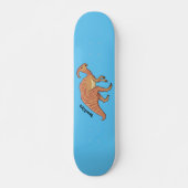 Cute parasaurolophus dinosaur cartoon persoonlijk skateboard (Voorkant)