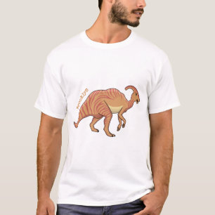 Cute parasaurolophus dinosaur cartoon t-shirt