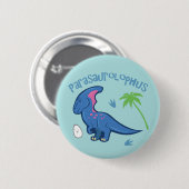 Cute Parasaurolophus Ronde Button 5,7 Cm (Voorkant /achterkant)