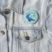 Cute Parasaurolophus Ronde Button 5,7 Cm (In situ)