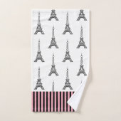 Cute Paris Eiffel Toren Bad Handdoeken Set Cadeau (Handdoek)