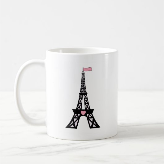 Cute Paris Eiffel Tower Koffiemok (Links)