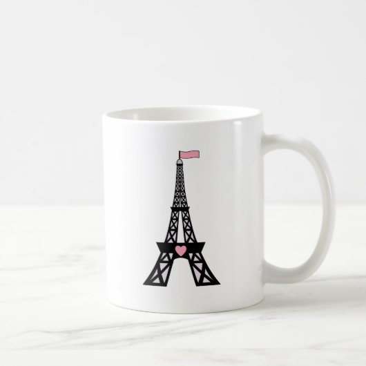 Cute Paris Eiffel Tower Koffiemok (Rechts)